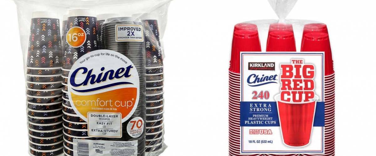 Chinet Cups Pack and Kirkland Signature Chinet The Big Red Cup pack