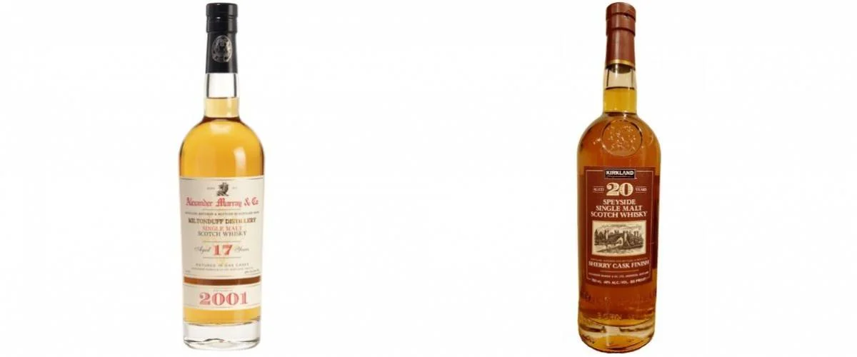 Alexander Murray scotch and Kirkland Signature scotch