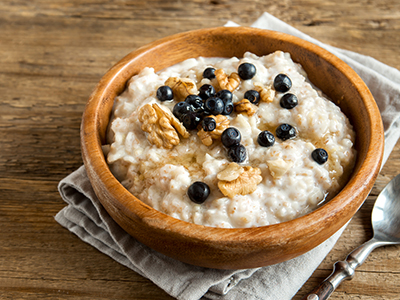 Bowl of oatmeal.